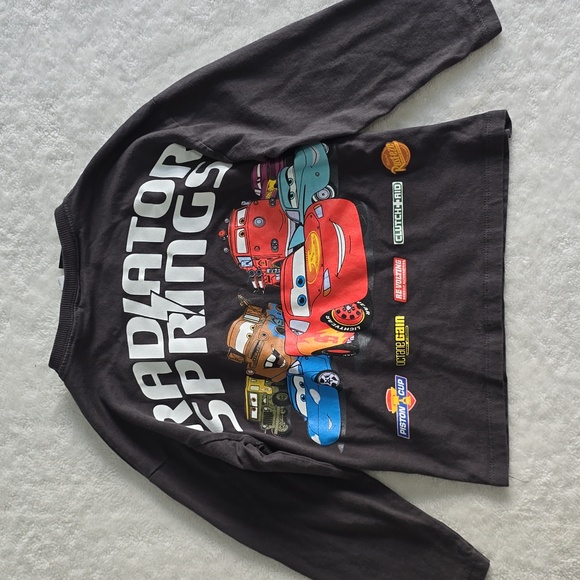 Zara Kids Long Sleeve Tee - Black with Cars Lightning Mcqueen Design - Picture 10 of 13
